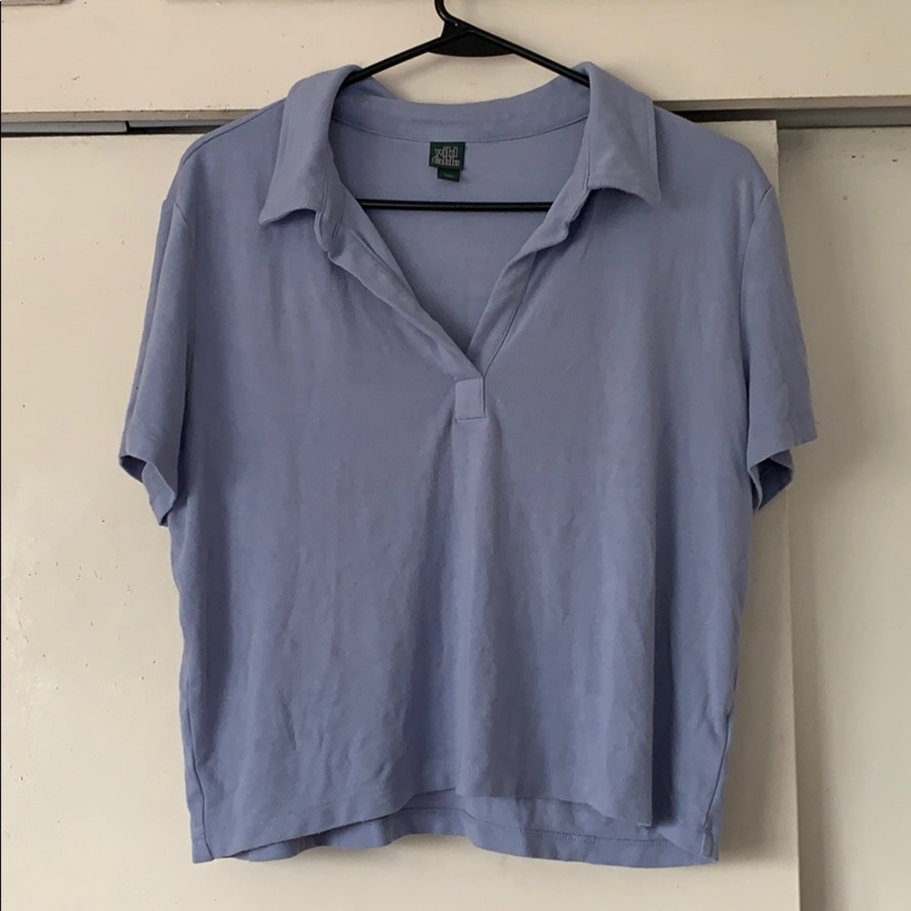 Cropped Collared Top